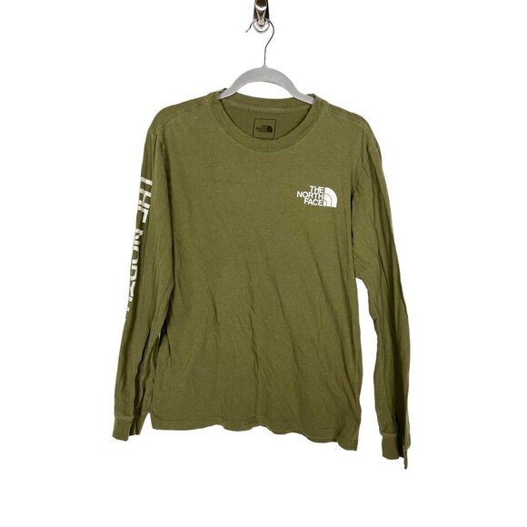 The north face men’s long‎ sleeve green tshirt - Picture 1 of 10